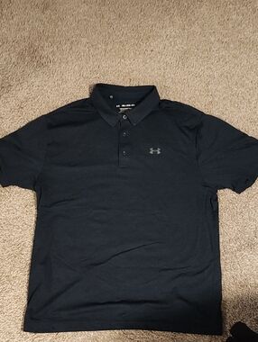Under Armour Men’s Black Polo with Subtle Logo